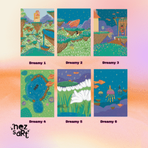 NEZS.ART DreamyLand Theme Mini prints (all 6 mini prints)
